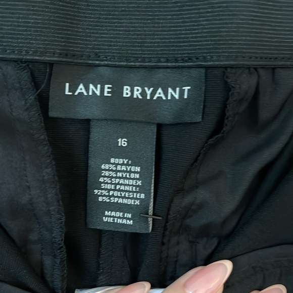 NWT | Lane Bryant | Ponte Collection | Black Tuxedo Pants | Sz 16 - Picture 5 of 7